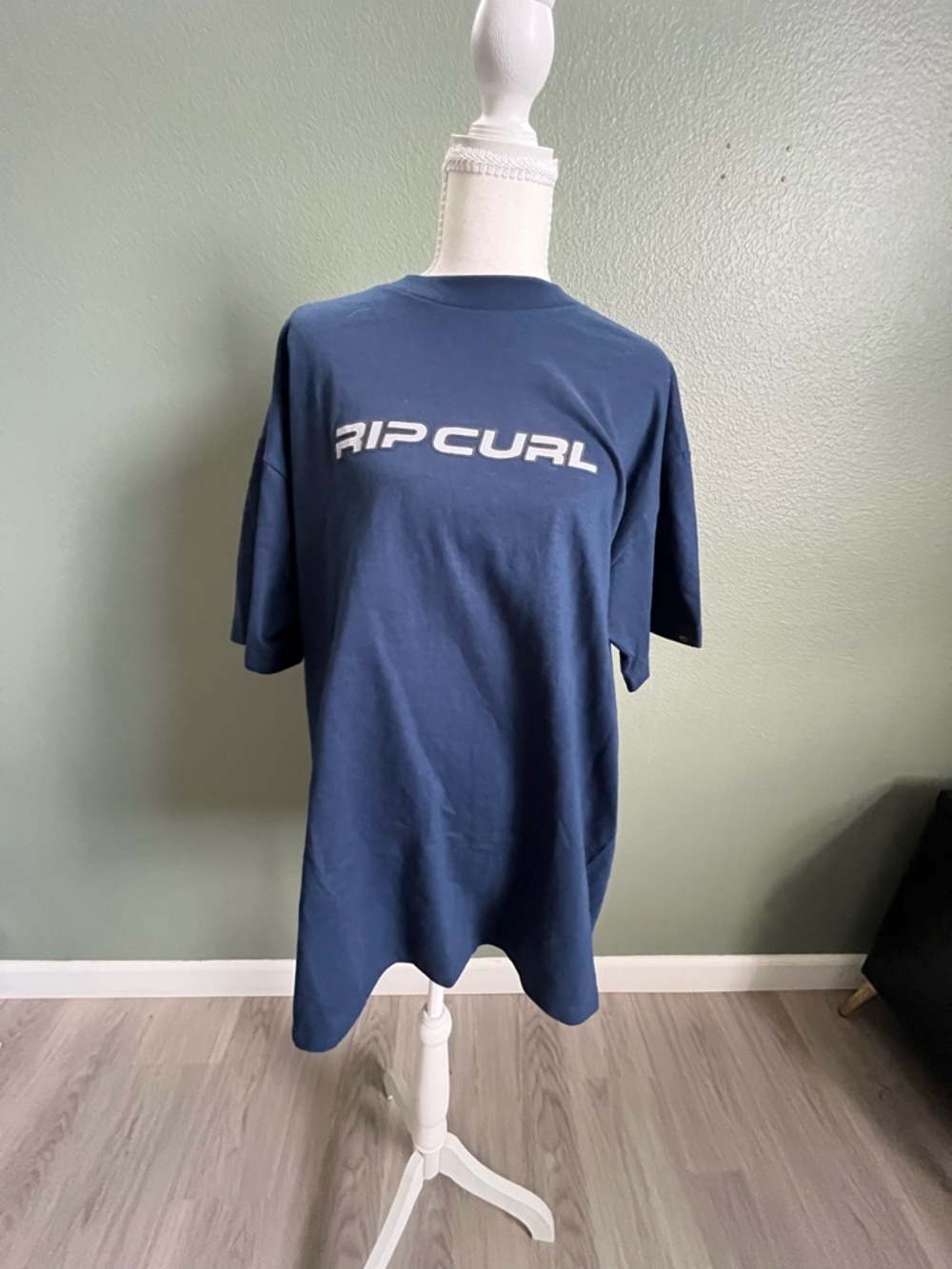 Rip Curl Men's Navy Blue Logo Short Sleeve Tee - Picture 4 of 8